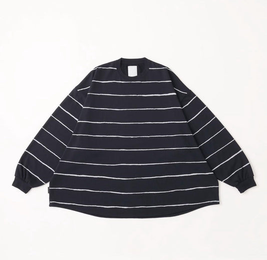 S.F.C 24AW - SUPER BIG WIDE SIDE STRIPE TECH LS TEE