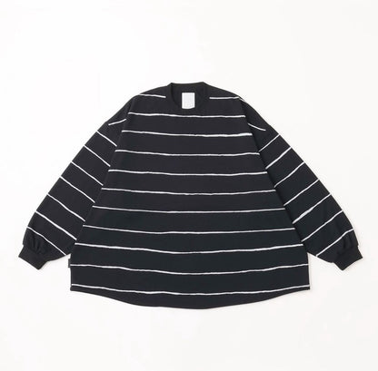 S.F.C 24AW - SUPER BIG WIDE SIDE STRIPE TECH LS TEE
